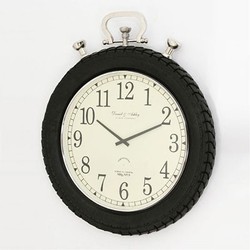 Casa Padrino Vintage Wall Clock Rallye Aluminum - Designer Wall Clock