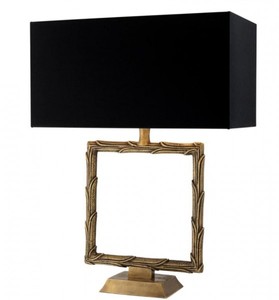 Tischleuchte Luxus Bambus Messing Brass Luxury Messing