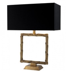 Casa Padrino Lampe de table de luxe en laiton 25,5 x 40 x H 52,5 cm - Luminaire d'hôtel prestigieux
