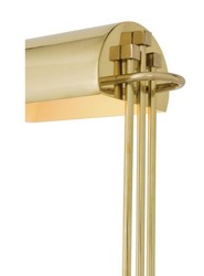 Casa Padrino Luxus Tischleuchte aus massivem Messing poliert - 31 x 15 x 51 cm - Elegante Hotel & Restaurant Leuchte