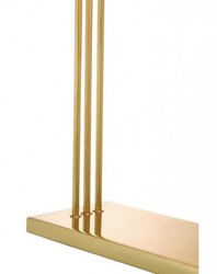 Casa Padrino Luxus Tischleuchte aus massivem Messing poliert - 31 x 15 x 51 cm - Elegante Hotel & Restaurant Leuchte