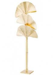 Casa Padrino Lampadaire de luxe en laiton - Laiton poli - Diamètre 80 cm x Hauteur 197 cm