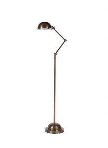 Casa Padrino Luxury Floor Lamp in Antique Brass Finish, 140 cm Height, Solid Construction