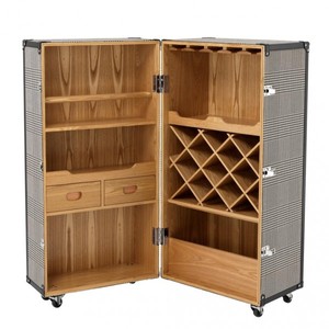 Luxus Kofferschrank Vintage Trunk Cabinet Bar Trolley Barschrank Luxus Kofferschrank Vintage Trunk Cabinet Bar Trolley Barschrank