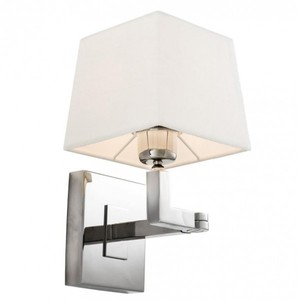 Casa Padrino Lampada da Parete di Lusso 1 Luce Nichel - Lampada con Braccio Orientabile - 15 x 22,5-30 x 28 cm