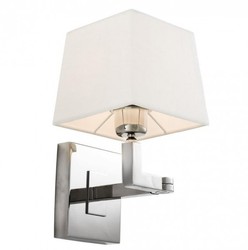 Casa Padrino Lampada da Parete di Lusso 1 Luce Nichel - Lampada con Braccio Orientabile - 15 x 22,5-30 x 28 cm