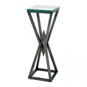 Casa Padrino Luxus Beistelltisch / Säule aus Edelstahl in Bronze Finish - 35 x 35 x H 101 cm Casa Padrino Luxus Beistelltisch / Säule aus Edelstahl in Bronze Finish - 35 x 35 x H 101 cm