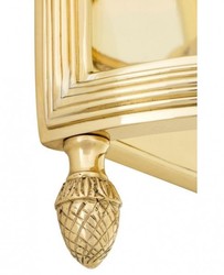 Casa Padrino Applique di Lusso in Ottone, Lucido, Diametro 21 x 11 x H 34,5 cm