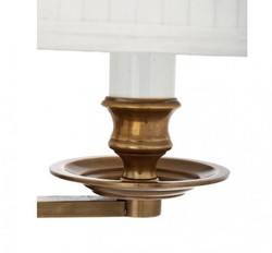 Casa Padrino Lampada da Parete di Lusso in Ottone con Braccio Orientabile - 21,5 x 37-50 x 51 cm