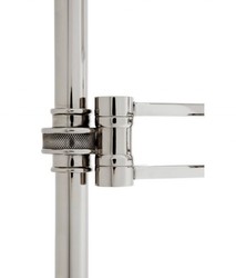 Casa Padrino Luxus Wandleuchte Nickel mit Schwenkarm - 21,5 x 37-50 x 51 cm