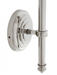 Casa Padrino Luxus Wandleuchte Nickel mit Schwenkarm - 21,5 x 37-50 x 51 cm