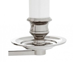 Casa Padrino Luxus Wandleuchte Nickel mit Schwenkarm - 21,5 x 37-50 x 51 cm