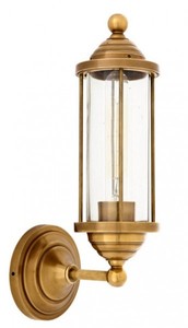 Casa Padrino Luxus Wandleuchte Messing - Wandlampe im edlen Design - 11,5 x 16 x 38 cm