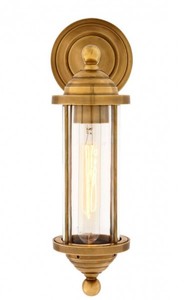 Casa Padrino Lampada da parete di lusso in ottone - Applique elegante - 11,5 x 16 x 38 cm