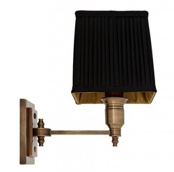 Wandleuchte Luxus Luxury Wall Lamp Brass Messing Schwarz Black