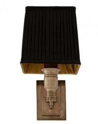 Wandleuchte Luxus Luxury Wall Lamp Brass Messing Schwarz Black
