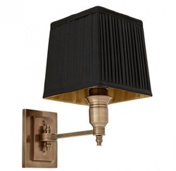 Wandleuchte Luxus Luxury Wall Lamp Brass Messing Schwarz Black