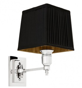 Casa Padrino Luxury 1-Light Wall Lamp Nickel - Luxury Hotel Restaurant Lamp
