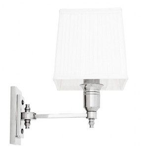 Casa Padrino Luxus 1er Wandleuchte Nickel - Luxus Qualität