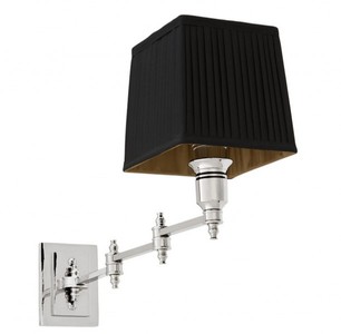 Casa Padrino Luxus Wandleuchte Nickel - Luxus Qualität