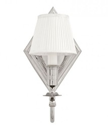 Casa Padrino parete lampada lusso diametro nichel 19 x 19 x H 37 centimetri - Luxury Collection
