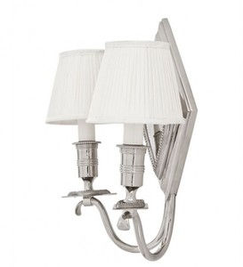 Casa Padrino parete lampada lusso diametro nichel 30 x 16 x 37 centimetri - Luxury Collection