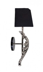 Casa Padrino Luxus Wandleuchte Nickel - Luxus Qualität
