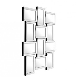 Casa Padrino Specchio da Parete Designer di Lusso in Vetro Specchiato - 91 x H 120 cm - Luxury Collection