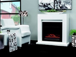 Casa Padrino Art Deco Electric Fireplace White W 102 x H 98 x D 39 cm - Electric fireplace - Living room Antique style fireplace Casa Padrino Art Deco Electric Fireplace White W 102 x H 98 x D 39 cm - Electric fireplace - Living room Antique style fireplace