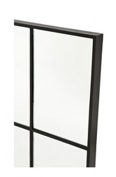 Casa Padrino Specchio da Parete Designer Lusso Nero 70 x H 110 cm - Design Straordinario