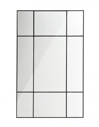 Casa Padrino Specchio da Parete Designer Lusso Nero 70 x H 110 cm - Design Straordinario