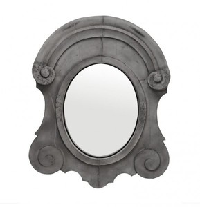 Casa Padrino Specchio da Parete Designer di Lusso Zinco 94 x H 118 cm - Specchio Elegante