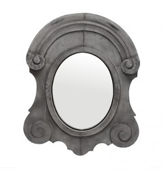 Casa Padrino Specchio da Parete Designer di Lusso Zinco 94 x H 118 cm - Specchio Elegante
