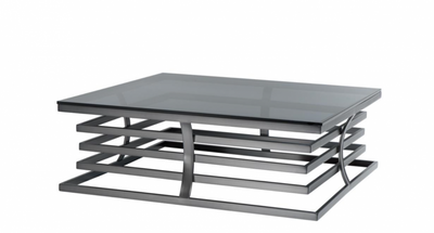 Casa Padrino Art Deco Luxury Designer Coffee Table Bronze - Living Room Table 105 x 105 x H. 36 cm