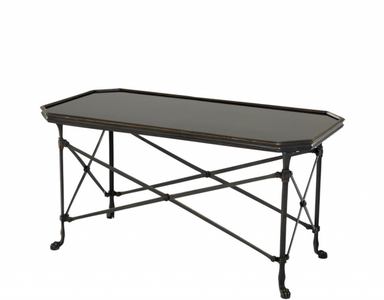 Casa Padrino Tavolino da salotto di lusso Art Déco - Ghisa - 90 x 47 x H. 45 cm