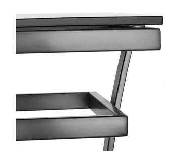 Casa Padrino Luxus Konsole im Barockstil Bronze mit Rauchglas 80 x 40 x H. 78 cm