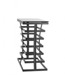 Casa Padrino Luxus Konsole im Barockstil Bronze mit Rauchglas 80 x 40 x H. 78 cm