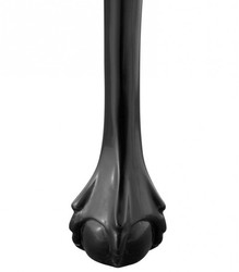 Casa Padrino Luxury Console Table in Baroque Style Mahogany Wood, Waxed Black, 152 x 52 x H. 101 cm