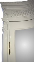 Casa Padrino Armoire Baroque Blanc Haute Brillance 110 x 230 x 53 cm - Meuble de Chambre de Luxe Style Antique Casa Padrino Armoire Baroque Blanc Haute Brillance 110 x 230 x 53 cm - Meuble de Chambre de Luxe Style Antique