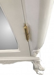 Casa Padrino Armoire Baroque Blanc Haute Brillance 110 x 230 x 53 cm - Meuble de Chambre de Luxe Style Antique Casa Padrino Armoire Baroque Blanc Haute Brillance 110 x 230 x 53 cm - Meuble de Chambre de Luxe Style Antique