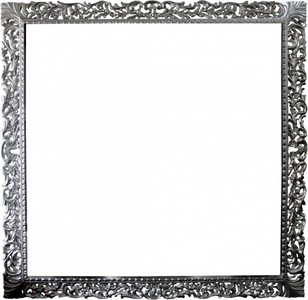 Casa Padrino Marco Barroco de Madera 150 x 160 cm en Pan de Plata - Gran Marco Art Nouveau para TV Casa Padrino Marco Barroco de Madera 150 x 160 cm en Pan de Plata - Gran Marco Art Nouveau para TV