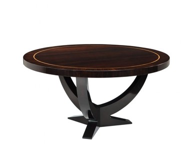 Casa Padrino Designer Luxus Mahagoni Esstisch 150 x H. 78 cm - Hochglanzbraun