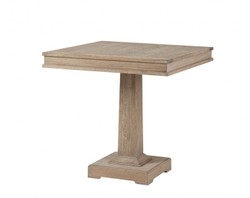 Casa Padrino Tavolo da pranzo di lusso di design in legno di quercia, quercia rustica, 80 x 80 x H. 78 cm