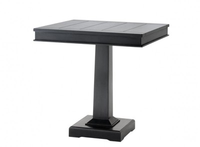 Casa Padrino Tavolo da pranzo design di lusso in legno di betulla nero - 80 x 80 x H. 78 cm