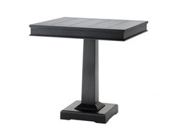 Casa Padrino Tavolo da pranzo design di lusso in legno di betulla nero - 80 x 80 x H. 78 cm