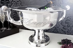 Casa Padrino Luxury Table Wine Cooler made of Aluminium silver H 30 cm W 65 cm
