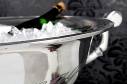 Casa Padrino Luxury Table Wine Cooler made of Aluminium silver H 30 cm W 65 cm
