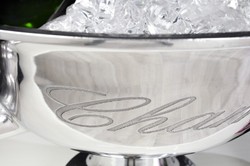 Casa Padrino Luxury Table Wine Cooler made of Aluminium silver H 30 cm W 65 cm