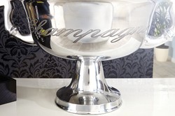 Casa Padrino Luxury Table Wine Cooler made of Aluminium silver H 30 cm W 65 cm