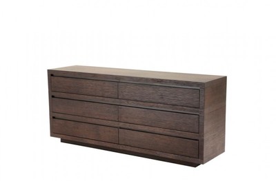 Casa Padrino Luxus Mahagoni Schrank mit 6 Schubladen, Braun / Kaffee, 180 x 46 x H. 78 cm
